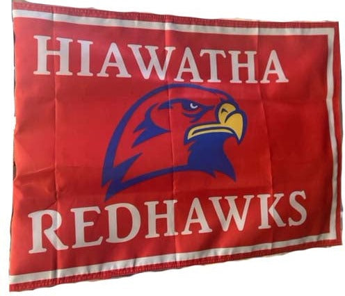 Red Hawk Porch Flag