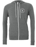 KANZA - BELLA + CANVAS Unisex Sponge Fleece Full-Zip Hoodie Sweatshirt - 3739