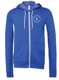 KANZA - BELLA + CANVAS Unisex Sponge Fleece Full-Zip Hoodie Sweatshirt - 3739