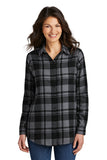 LW668  Port Authority® Ladies Plaid Flannel Tuni