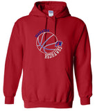 Redhawk Basketball Embroidered