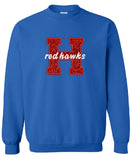 Redhawk H Glitter Embroidery