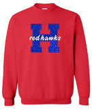 Redhawk H Glitter Embroidery