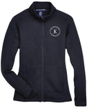 KANZA -Devon & Jones Women's Bristol Full-Zip Sweater Fleece Jacket - DG793W
