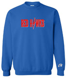 Redhawk Lightning Bolt Embroidery