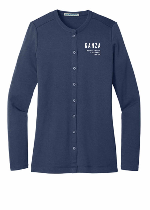 KANZA - LM1008 Port Authority® Ladies Concept Stretch Button-Front Cardigan
