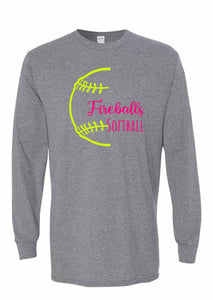 Fireballs - Long Sleeve - Grey